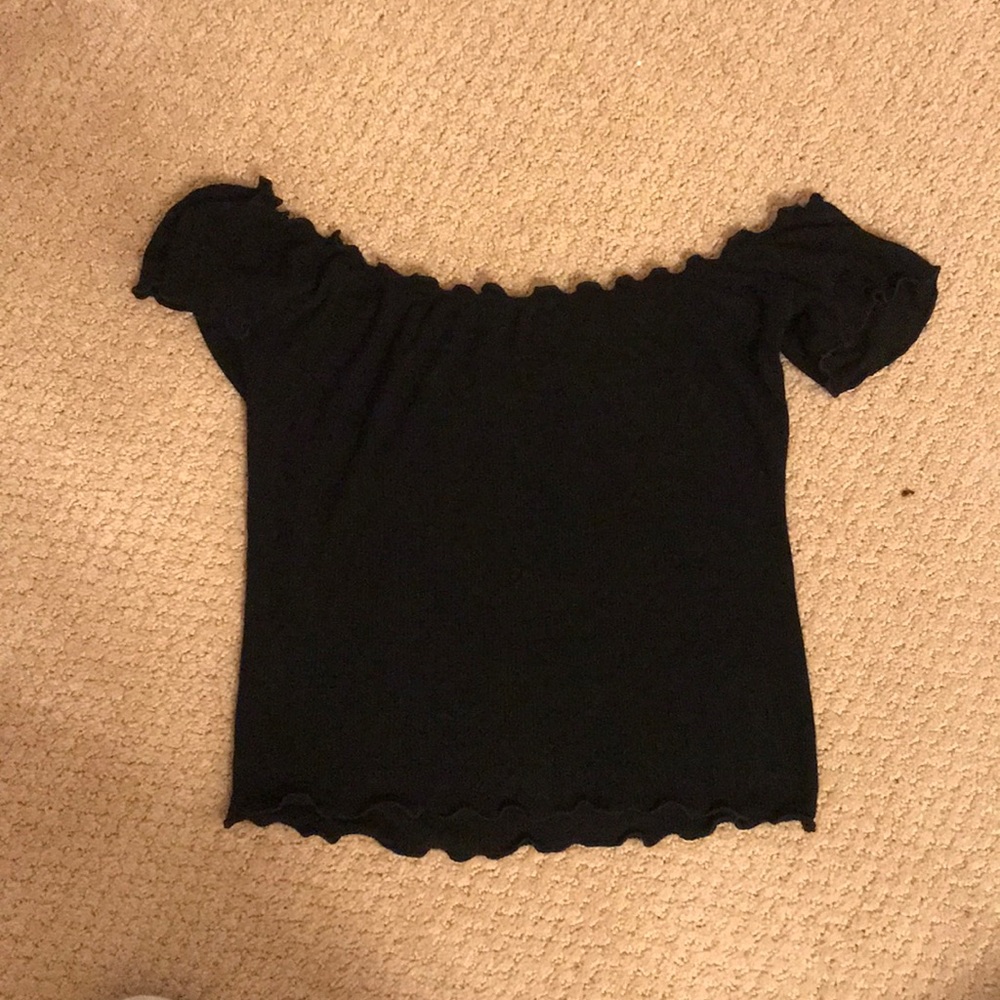 Off the shoulder crop top